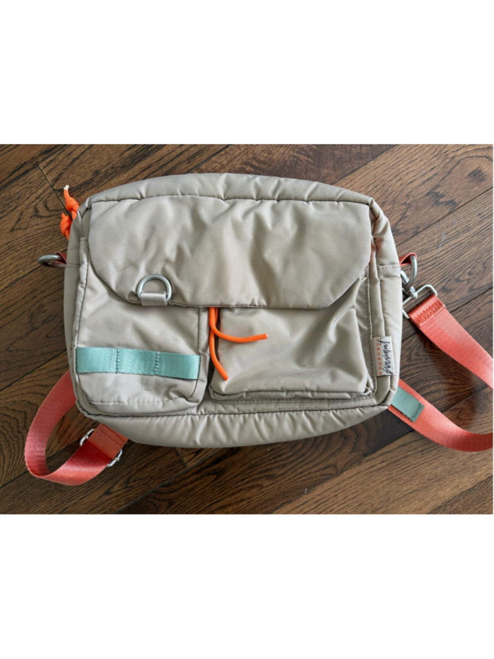 Free People × Doughnut Crossbody Bag One Size Beige and Orange